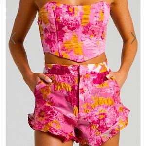 Showpo. Brailey Buster Top & Brailey Frill Hem Shorts | US 6